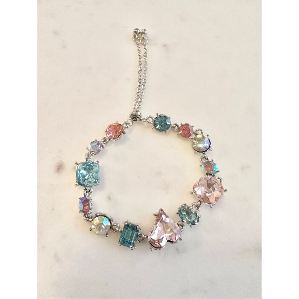 Multicolor Crystal Adjustable Bracelet - Brand